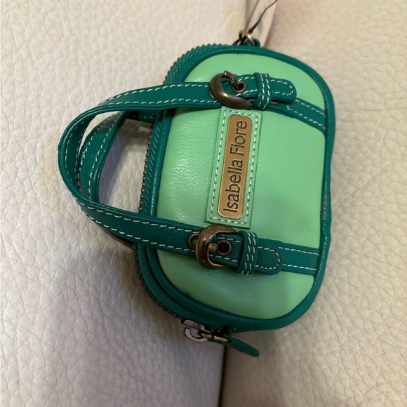 Isabelle Fiore green key chain and small card holder - Picture 2 of 4